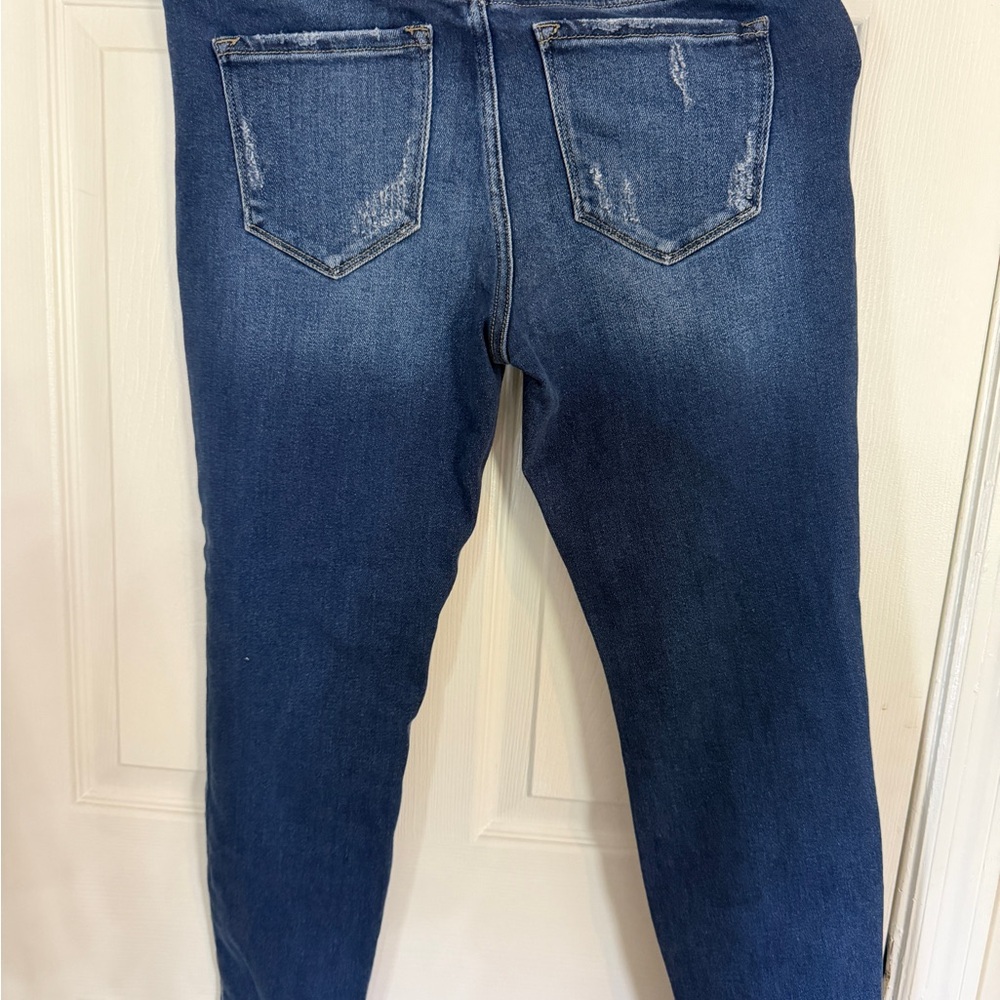 KanCan Blue Denim Jeans with White Label